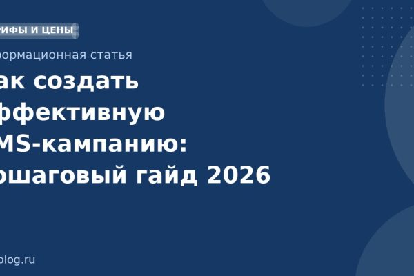 Как создать эффективную SMSкампанию: пошаговый гайд 2026