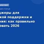 Мессенджеры для клиентской поддержки и удержания: как правильно использовать 2026