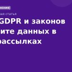 Роль GDPR и законов о защите данных в SMSрассылках