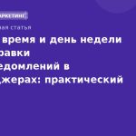 Лучшее время и день недели для отправки pushуведомлений в мессенджерах: практический гид